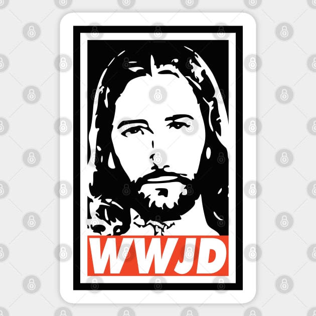 What Would Jesus Do Sticker by Nerd_art